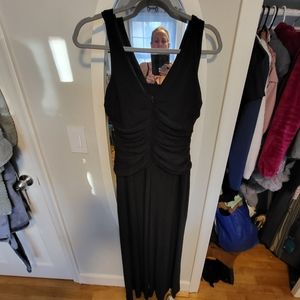 Elegant Black rouched jumpsuit.